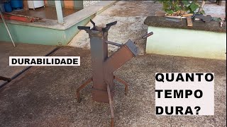 QUANTO TEMPO DURA UM FOGÃO A LENHA PORTÁTIL DURABILIDADE ROCKET STOVE