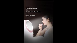 Cosmetic Jewelry Makeup Box Rechargeable LED Mirror for Bathroom, Dresser, Countertop Bedroom Vanity