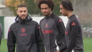 Leny Yoro Manchester United Teams Welcome Him Back To First Team Training