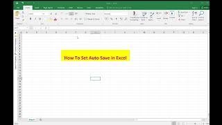 How to Set Auto Save in Excel and Word