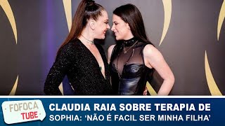 Claudia Raia sobre terapia de Sophia aos 6 anos: ‘Não é fácil ser minha filha’