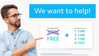 We want to help! 😷 [Free VAT registration(s)+ One month of free service]