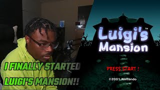 I started  Luigi's Mansion For the First Time!!