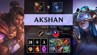 Akshan Mid vs Lissandra: ULTRA CARRY - TW Challenger Patch 14.17