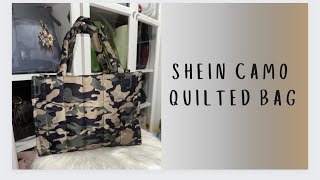 SHEIN- CAMO QUILTED BAG