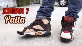 Jordan 7 Patta On Feet!!!