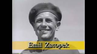 Czechoslovak Olympic Long-Distance Track Champion Emil Zatopek