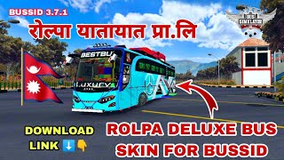 Nepali Bus Skin for Bussid || Rolpa Deluxe Bus Skin for Bus Simulator Indonesia 🤩 || By Rkc Gaming