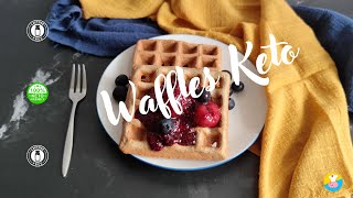 🧇WAFFLES KETO ¡TIENES QUE PROBAR ESTA RECETA! Sin gluten✅