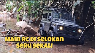 Seru sekali main rc di selokan