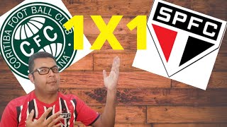 Coritiba 1x1 São Paulo, análise melhores momentos, destaques e notas. Campeonato Brasileiro.