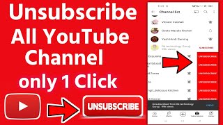 How to unsubscribe all YouTube channels in one click | remove all subscriptions