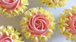 Flower cupcakes