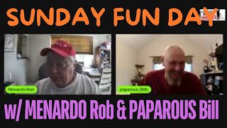 SUNDAY FUN DAY Livestream w/ PAPAROUS Bill & MENARDO Rob! Let's Have some laughs! FREE Duck Races!