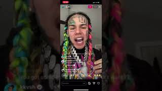 6ix9ine Apologizes on Instagram live !