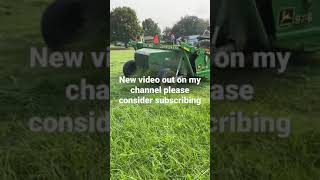 Mowing 3rd cutting grass hay