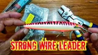 TUTORIAL HOW TO MAKE STRONG ANTI-BITE WIRE LEADER FOR TROLLING | MATIBAY NA ASERO