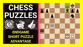 Chess Puzzles to Practice. Themes: Endgame, Short puzzle, Advantage. Learn Chess