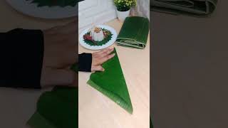 Bikin Alas Nasi Uduk Dari Daun | Resep Masakan Sehari Hari #shorts #shortsfeeds #resepmasakan