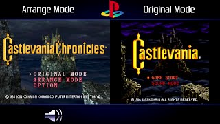 Castlevania Chronicles (PlayStation) Original & Arrange Intro