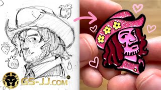 how to make an enamel pin ✿ step by step guide with GS-JJ