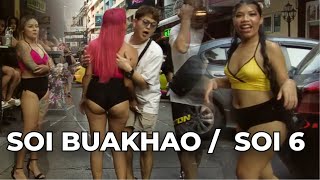 Situation now on Soi 6 / Soi Buakhao. Crazy Thai girls on the streets of Pattaya, Thailand 2024