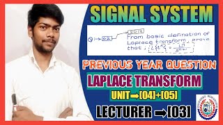 LECTURE ➡[03] | signal system previous year question sbte | signal system 6th sem sbte | sbte bihar