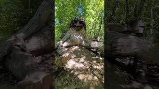 Giant Troll Statue Thomas Dambo Art Exhibit Bo Dayton Ohio Trolls Folk Art Mythology Norse Woodland