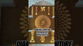 6*3 home temple golden combination #mandir #diamondfurniture