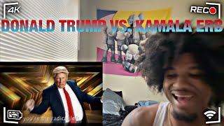 OMG THIS IS SO HILARIOUS!!! | REACTING TO DONALD TRUMP VS KAMALA HARRIS. EPIC RAP BATTLES OF HISTORY