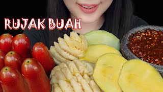 BUAT BUMIL | ASMR RUJAK BUAH SEGAR | MANGGA MUDA, JAMBU AIR, NANAS | ASMR INDONESIA