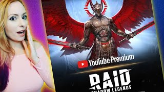 ⭐ A FREEBIE From RAID! FREE YouTube Premium Leila REACTS! ⭐ RAID Shadow Legends