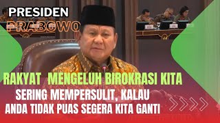 Peringatan presiden Prabowo, kepada anggota kabinet, rakyat kita masih banyak yang miskin