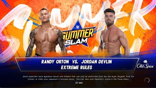 WWE2K22 RANDY ORTON VS JORDAN EXTREME RULES GAME ON PS4 #wwe #shorts #short #viral