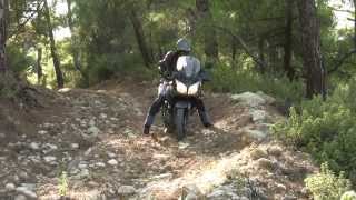 V-strom Going down a steep hill!!Have to see!!!