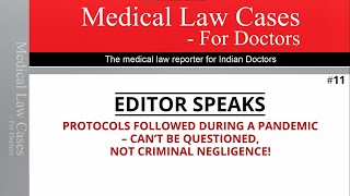 Medical Law Cases For Doctors | Editor Speaks Ep. 11 | MedLegal Learnings For Healthcare Providers