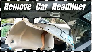 Remove Headliner Ceiling On A Chrysler Or Dodge Car DETAILED Part 1