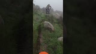 Exploring single track in the fog 👀🌫️😶‍🌫️ #enduro #singletrack #dirtbike