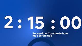 CAMBIO DE HORA: recuerda, esta noche a las 3 serán las 2