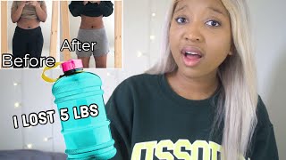 I drank a GALLON of WATER EVERY DAY for a WEEK (Weight loss) + before & after results