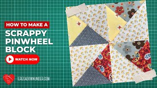 How to make a Scrappy pinwheel tutorial