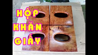 Hộp Khăn Giấy Gỗ Hương Việt Vân Chun Đẹp Mê Ly 🌳 Đồ Gỗ Mỹ Nghệ Đẹp [vankhanhan.com]