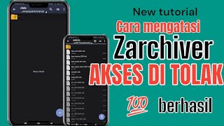 cara mengatasi zarchiver akses di tolak | ketika membuka folder data android 12 13 terbaru