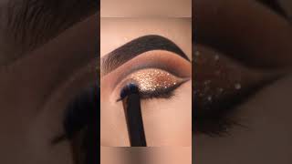 How to make brown glittery eye look #shortvideo #viral #glittery #eyemakeup #eyemakeuptutorial