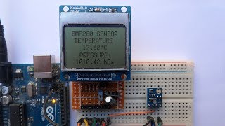 Arduino with BMP280 and NOKIA 5110 LCD