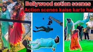 Meaking of action scenes having cable fights  ||Bollywood action scenes || fight scenes || 😱😱