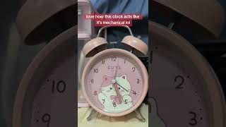 Cute Alarm Clock Cosplaying as a Mechanical Clock, Oct 24