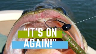 My BIGGEST Bass Ever! | She Ate The Same Bait TWICE!