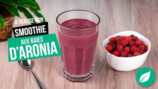 Recette de Smoothie aux baies d'aronia 🫐💚