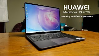 Huawei MateBook 13 2020 Unboxing and First Impressions Video